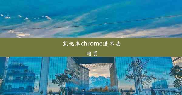 笔记本chrome进不去网页