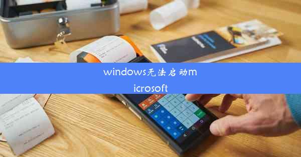 windows无法启动microsoft