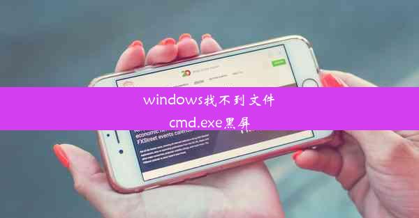 windows找不到文件cmd.exe黑屏