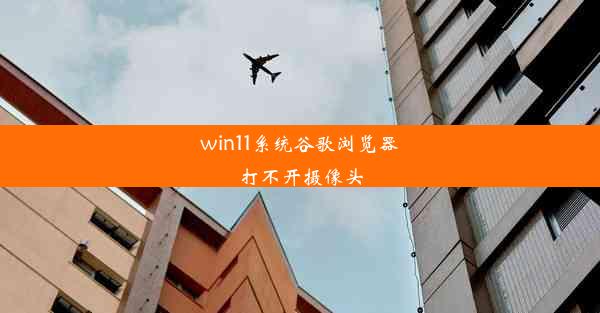 win11系统谷歌浏览器打不开摄像头