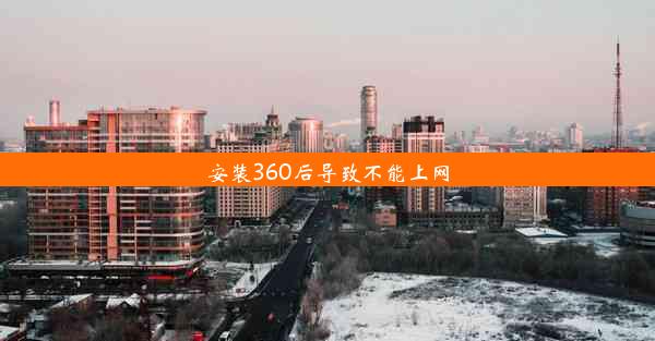 安装360后导致不能上网