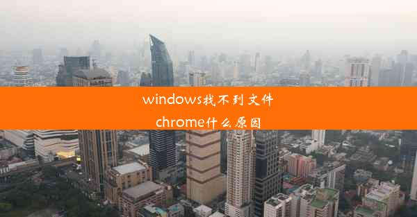 windows找不到文件chrome什么原因