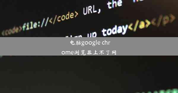 电脑google chrome浏览器上不了网