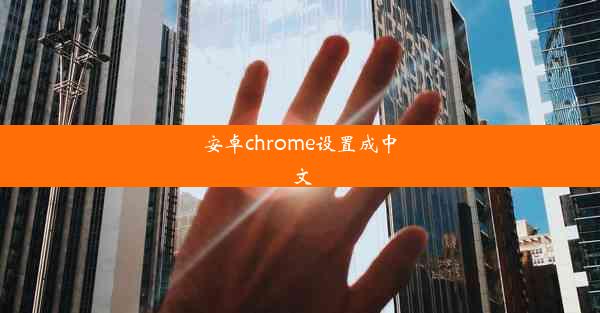 安卓chrome设置成中文