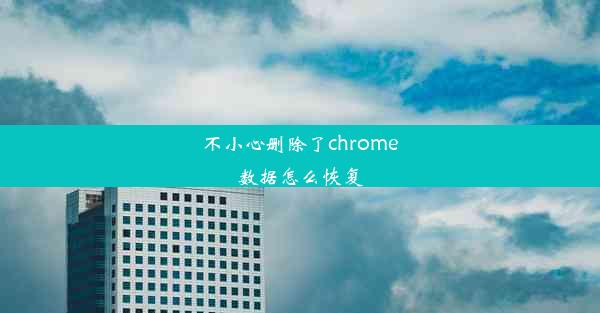 不小心删除了chrome数据怎么恢复