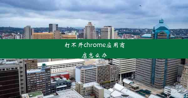 打不开chrome应用商店怎么办