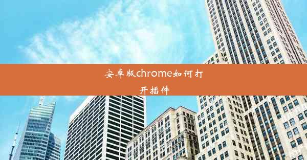 安卓版chrome如何打开插件