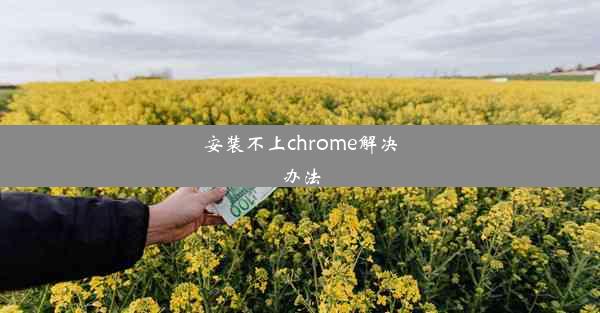 安装不上chrome解决办法