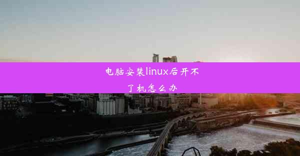 电脑安装linux后开不了机怎么办