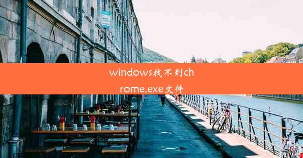 windows找不到chrome.exe文件