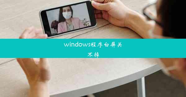 windows程序白屏关不掉