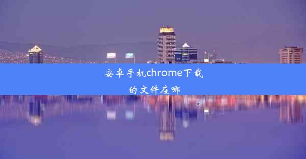 安卓手机chrome下载的文件在哪