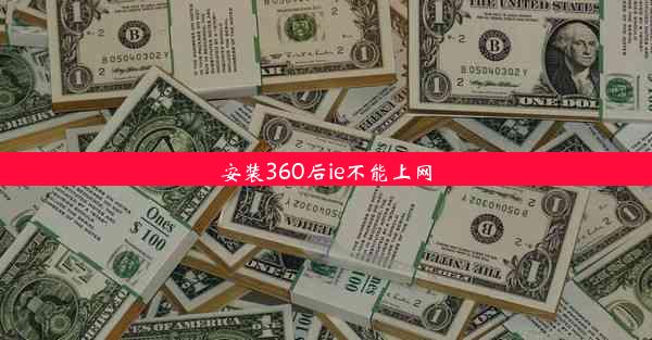 安装360后ie不能上网