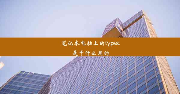 笔记本电脑上的typec是干什么用的