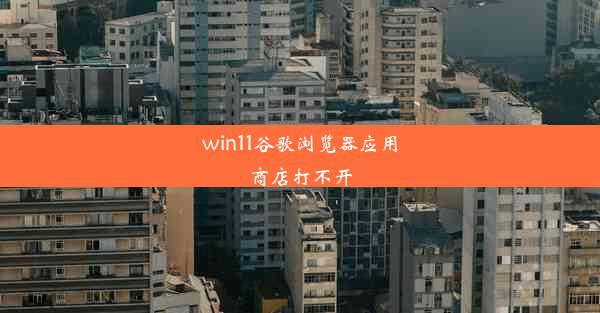 win11谷歌浏览器应用商店打不开