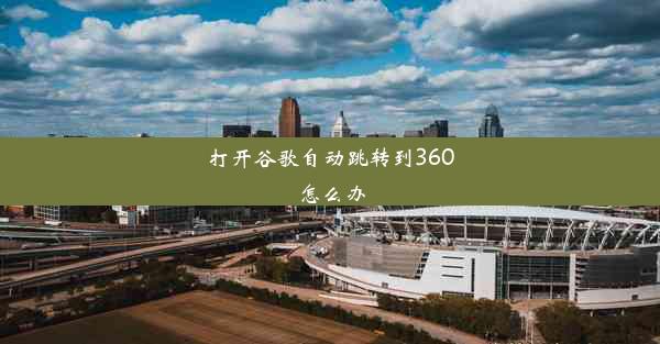 打开谷歌自动跳转到360怎么办