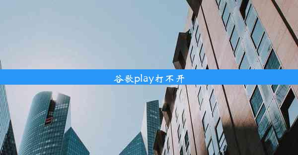 谷歌play打不开