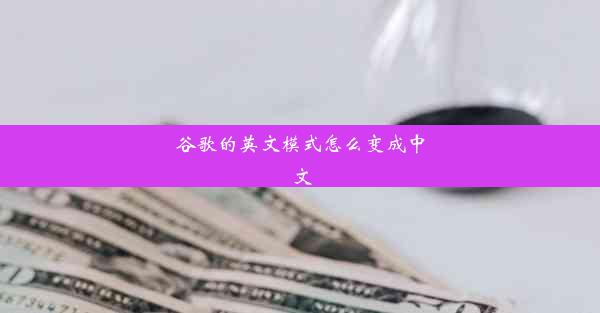 谷歌的英文模式怎么变成中文