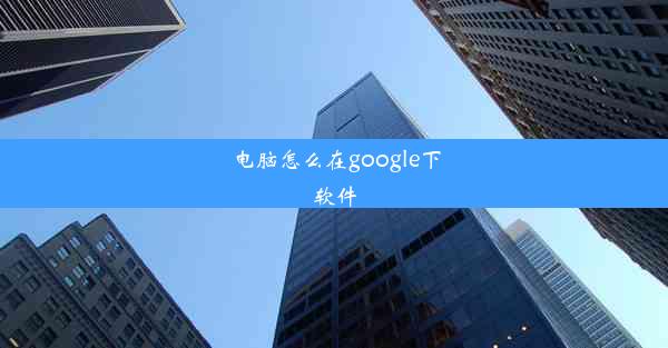 电脑怎么在google下软件