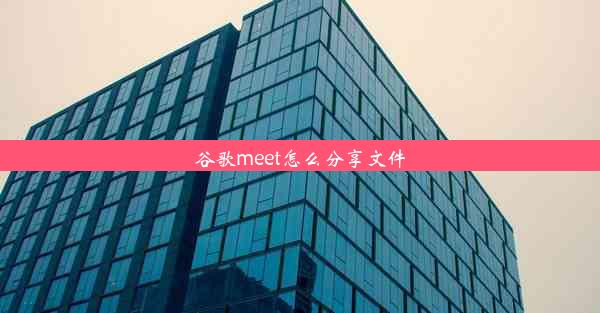 谷歌meet怎么分享文件