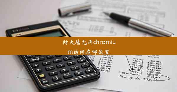 防火墙允许chromium访问在哪设置