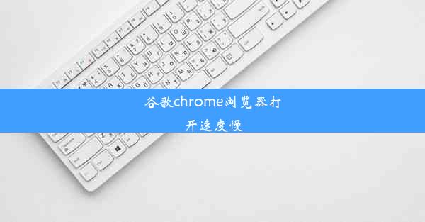 谷歌chrome浏览器打开速度慢