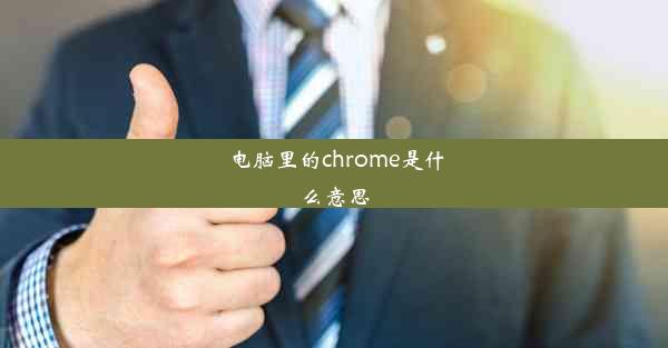 电脑里的chrome是什么意思