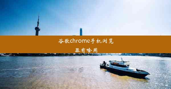 谷歌chrome手机浏览器有啥用