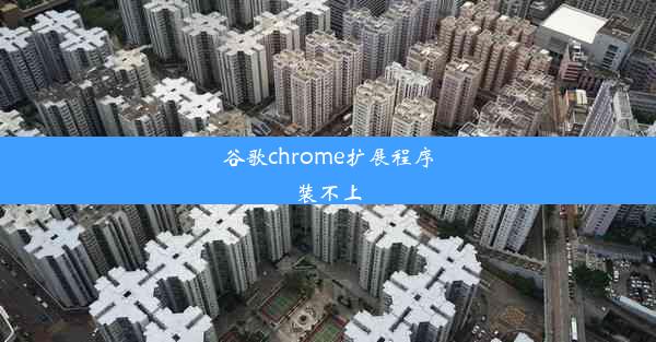 谷歌chrome扩展程序装不上