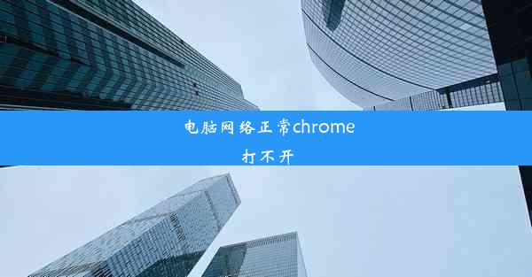 电脑网络正常chrome打不开