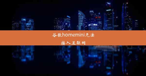 谷歌homemini无法接入互联网