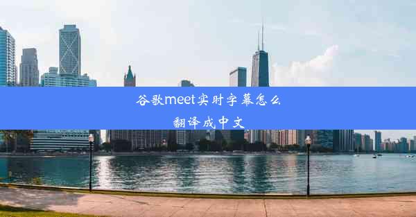 谷歌meet实时字幕怎么翻译成中文