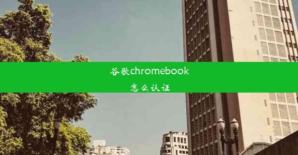 谷歌chromebook怎么认证