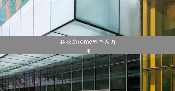 谷歌chrome哪个最好用