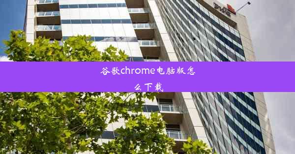 谷歌chrome电脑版怎么下载