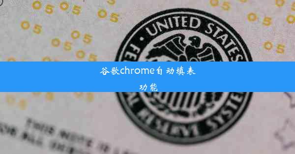 谷歌chrome自动填表功能