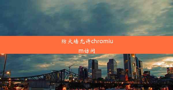 防火墙允许chromium访问