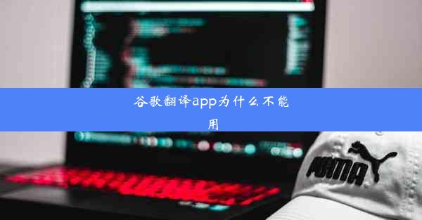 谷歌翻译app为什么不能用