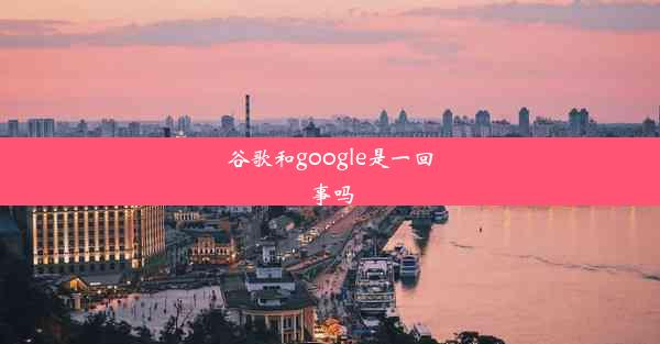 谷歌和google是一回事吗