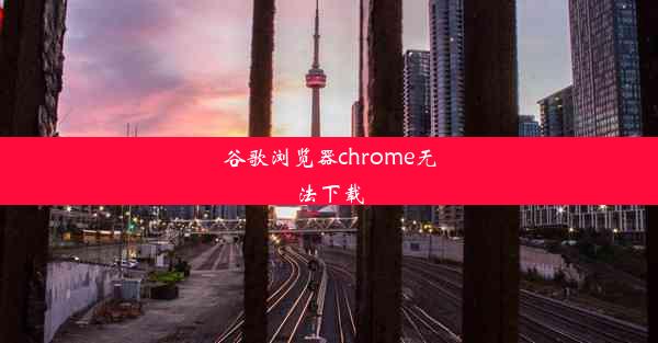 谷歌浏览器chrome无法下载