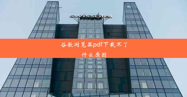 谷歌浏览器pdf下载不了什么原因