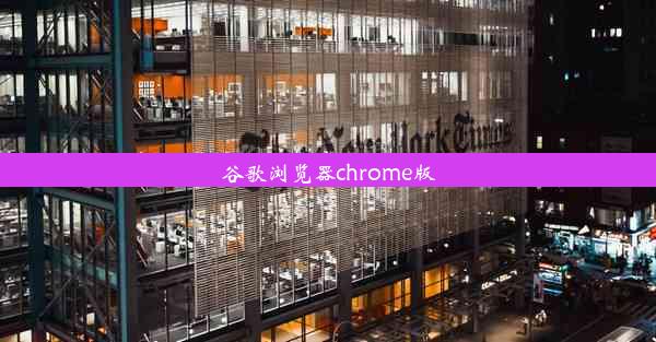 谷歌浏览器chrome版