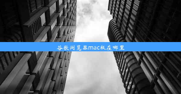 谷歌浏览器mac版在哪里